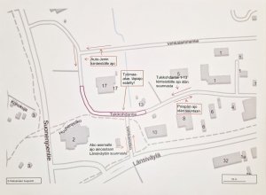 Tiedote tulevasta Tukikohdantien kunnostuksesta ja sen aiheuttamista tontillemme ajon järjestelyistä
