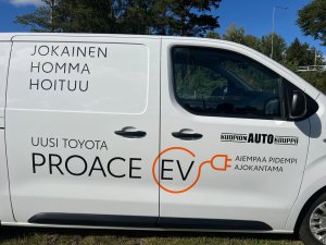 Toyota Proace oli Suomen myydyin täyssähköinen pakettiauto vuonna 2025