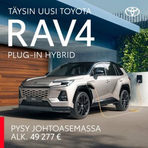 Uusi RAV4 Plug-in Hybrid on vähän kuin kaksi autoa yhdessä