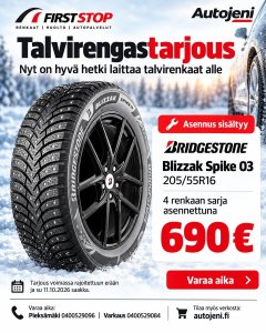 Nyt on hyvä hetki laittaa talvirenkaat alle