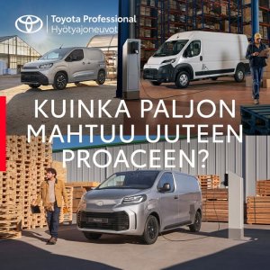 🚐🔧 Toyota Proace -mallistokampanja – monipuoliset edut nyt voimassa!